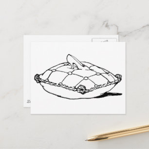 Postal Cinderella Slipper Vintage Fairytale Art