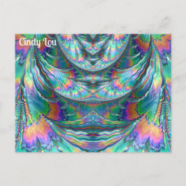 Postal CINDY LOU ~ Pasteles que rezuman ~ Diseño fractal 