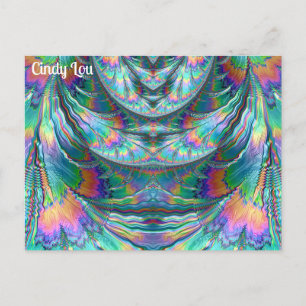 Postal CINDY LOU ~ Pasteles que rezuman ~ Diseño fractal 