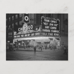 Postal Cine Chicago de Noche, 1941