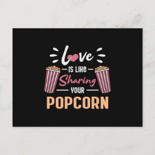 Postal Cine Cine Cine Popcorn Day Snack Pop Film Gift Ide