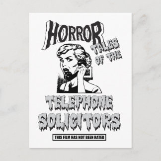 Postal Cine divertida de horror vintage