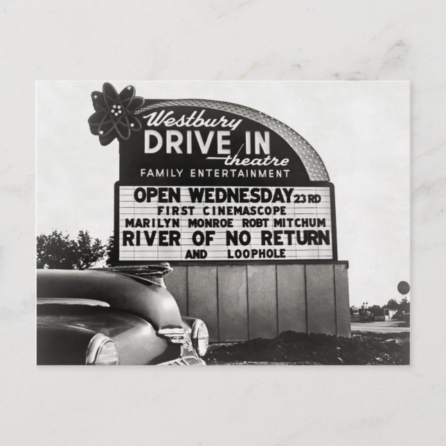 Postal Cine Drive-In, 1954 (Anverso)
