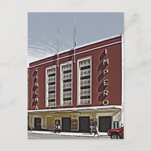 Postal Cine Impero, Asmara (Anverso)