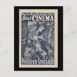 Postal Cine masculino 1938 - El Stallion pintado