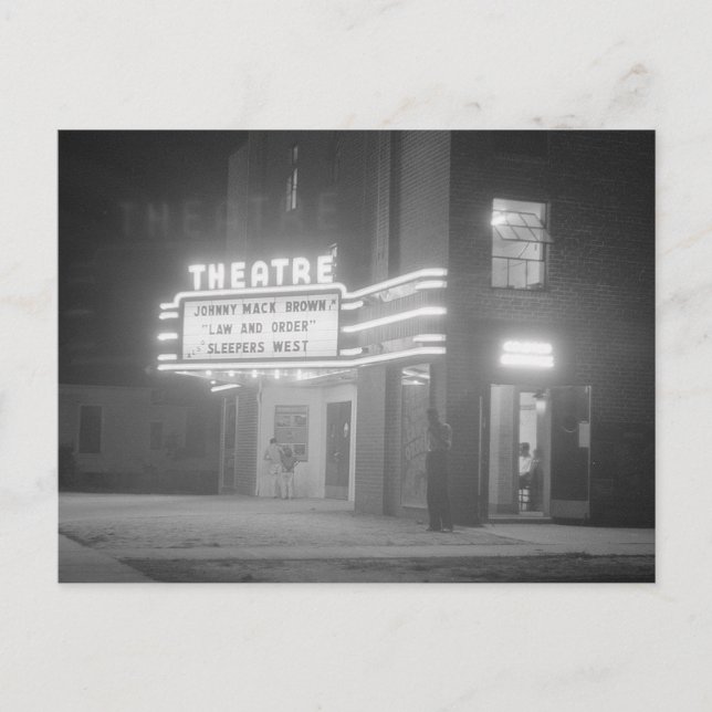 Postal Cine nocturno, 1941 (Anverso)