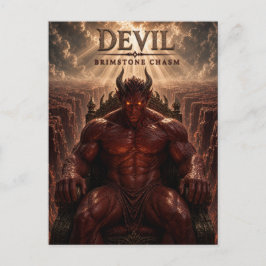 Postal Cine Oscuro Abismo de Azufre del Diablo