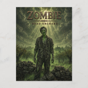Postal Cine oscuro de huerta muerta zombie