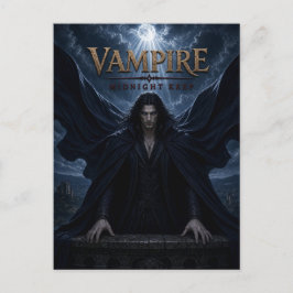 Postal Cine Oscuro de Medianoche del Vampiro