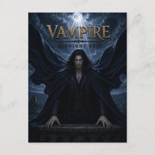 Postal Cine Oscuro de Medianoche del Vampiro