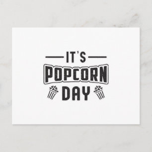 Postal Cine Popcorn Day Snack Película Pop Film Regalo