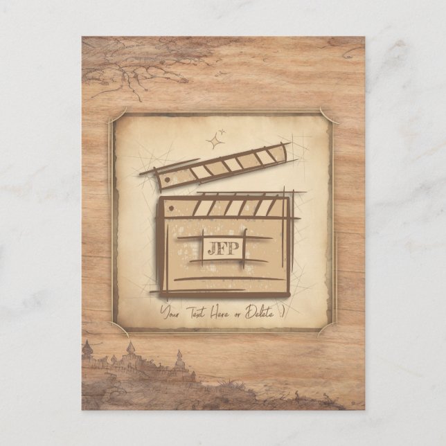 Postal Cineasta, actor, director de cine, camarógrafo (Anverso)