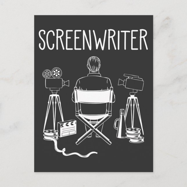 Postal Cineasta director de cine dice (Anverso)