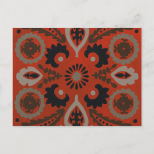 Postal Cinnabar Suzani II