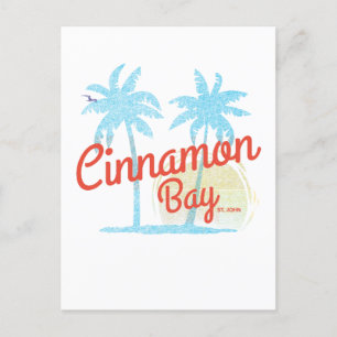 Postal Cinnamon Bay USVI Vintage Beach Magnet