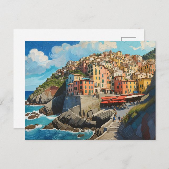 Postal Cinque Terre Art (Anverso / Reverso)