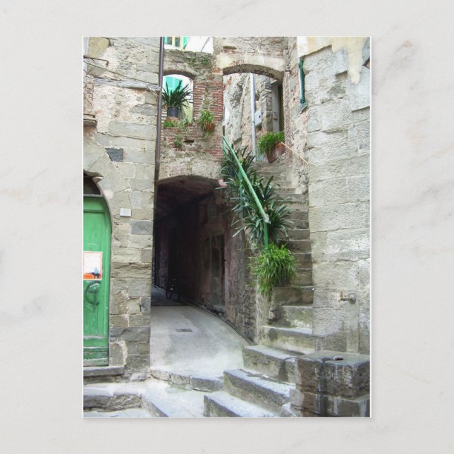 Postal Cinque Terre (calle Corniglia) (Anverso)