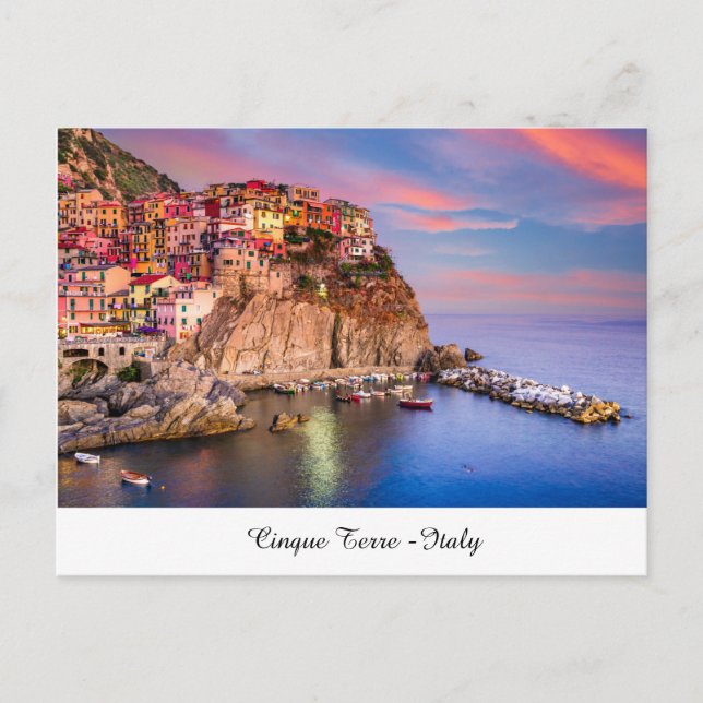 Postal Cinque Terre Italia (Anverso)