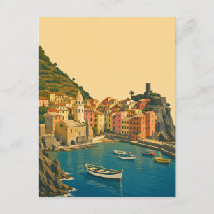 Postal Cinque Terre Italia Viajes Antiguos Riviera Italia