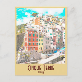 Postal Cinque Terre, Italia Vintage