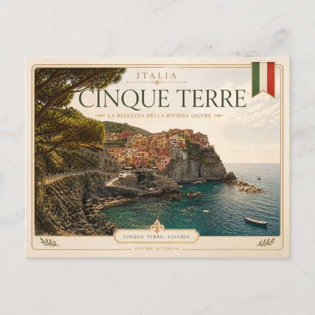 Postal Cinque Terre, Liguria - Italia (Anverso)