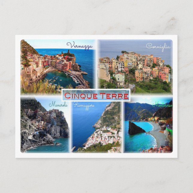 Postal Cinque Terre - Liguria - Italia - (Anverso)