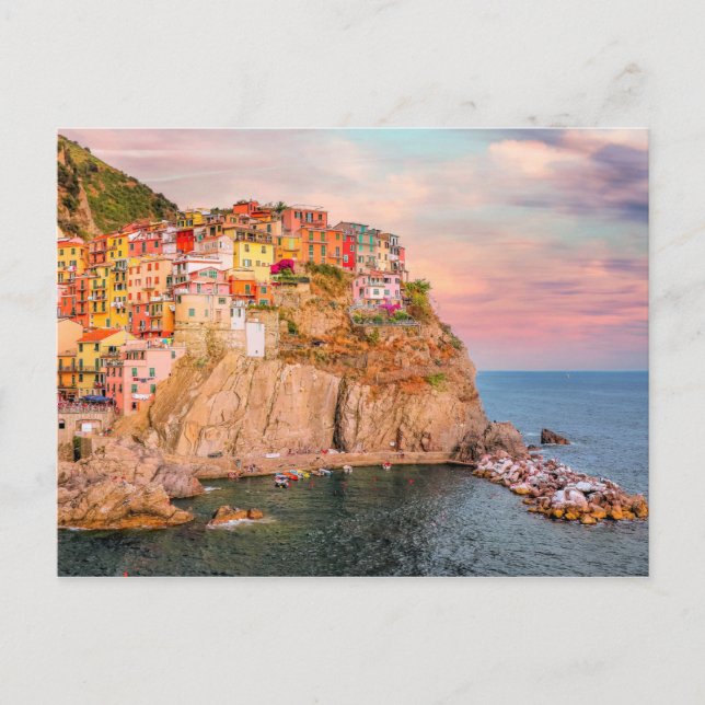 Postal Cinque Terre, Sunset (Anverso)