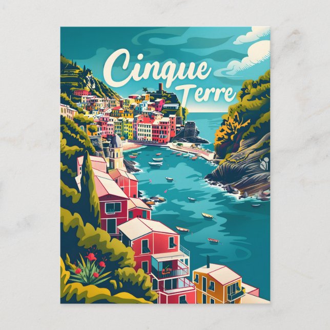 Postal Cinque Terre Vintage (Anverso)