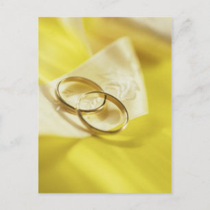 Postal Cinta de anillos de boda