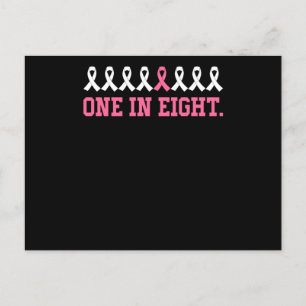 Postal Cinta de Cáncer de uno en ocho