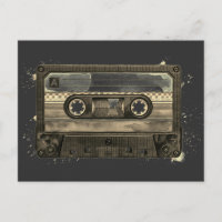 Cinta de casete compacto antigua retro vintage