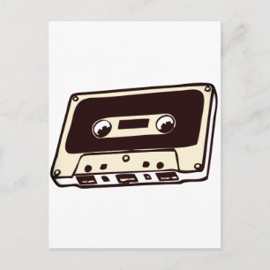 POSTAL CINTA DE CASSETE DE MÚSICA
