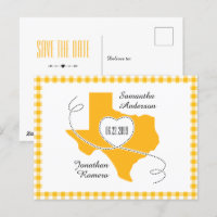 Cinta de curado de Texas amarilla salva la fecha