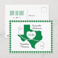 Cinta de Curling de Texas verde salva la fecha