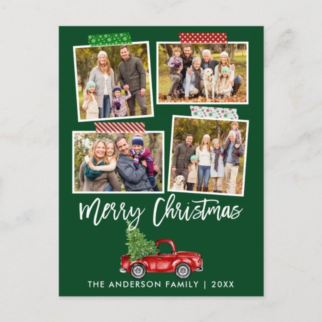 Postal Cinta de guiones de pincel Navidades de Cinta Cami (Anverso)