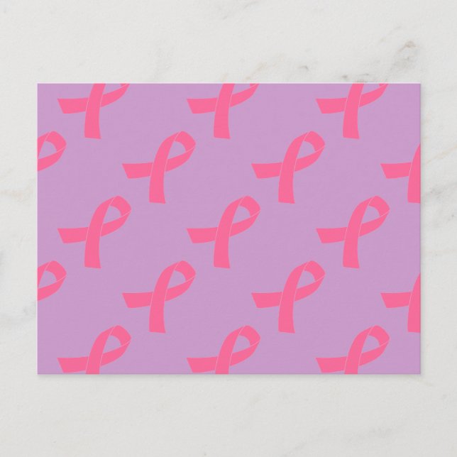 Postal Cinta de sensibilización sobre el cáncer rosa (Anverso)