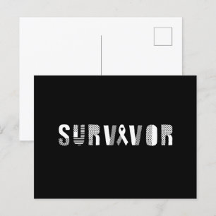 Postal Cinta de sobrevivientes de Cáncer Inspirador Motiv
