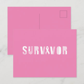 Postal Cinta de sobrevivientes de Cáncer Inspirador Motiv