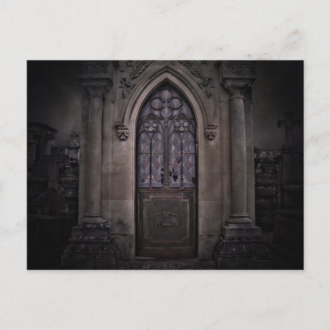 Postal Cinta gótica oscura de Halloween (Anverso)
