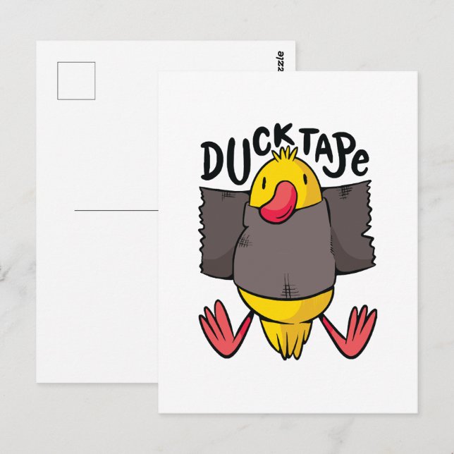 Postal Cinta Pato Divertido (Anverso / Reverso)