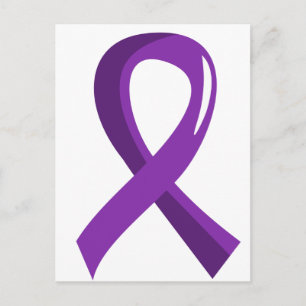 Postal Cinta púrpura de cáncer pancreático 3