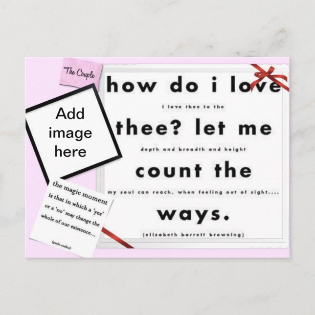 Postal Cinta roja ¿Cómo me gusta? (Anverso)