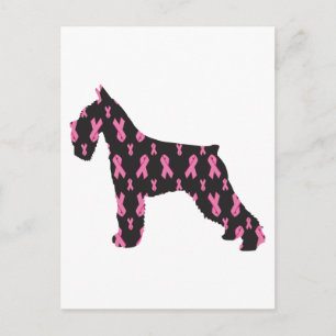 Postal Cinta rosada Schnauzer