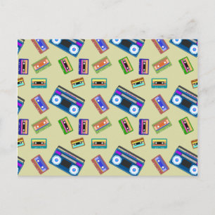 Postal Cintas de Casete Amantes de lo Vintage Retro Regis