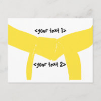 Cinturón amarillo de artes marciales