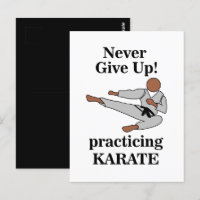 Cinturón Negro de Karate Nunca te Rindas Artes Mar