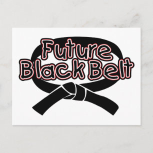 Postal Cinturón negro futuro (rojo)