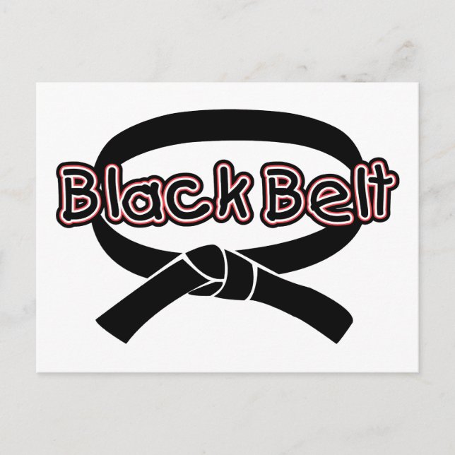 Postal Cinturón negro (rojo) (Anverso)