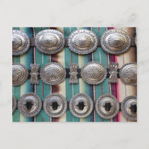 Postal Cinturones de plata a la venta, Santa Fe, Nuevo Mé