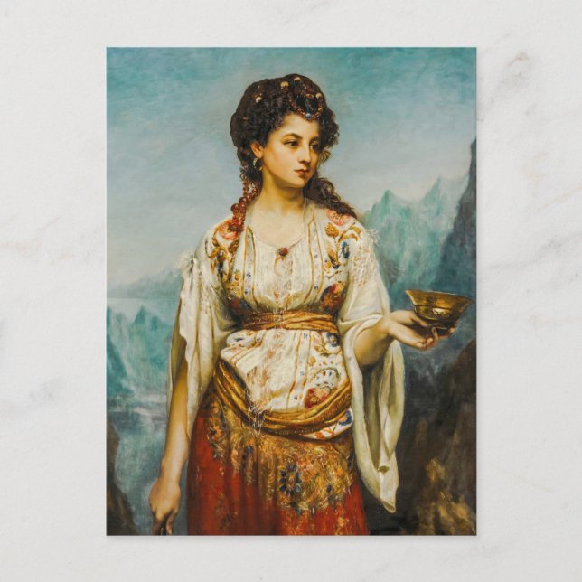 Postal Circe de Jean Jules Bardin (1875) (Anverso)